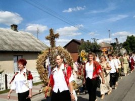 Gminne dożynki w Olesznie - rok 2005