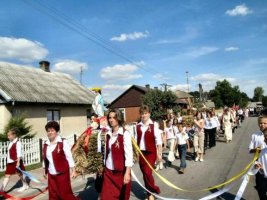 Gminne dożynki w Olesznie - rok 2005