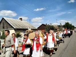 Gminne dożynki w Olesznie - rok 2005