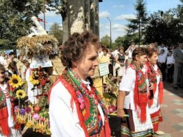 Gminne dożynki w Olesznie - rok 2005