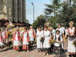 Gminne dożynki w Olesznie - rok 2005