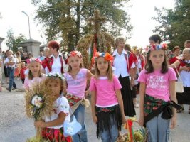 Gminne dożynki w Olesznie - rok 2005