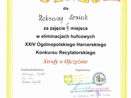 Dyplomy - rok szkolny 2015/2016