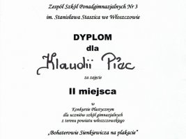 Dyplomy - rok szkolny 2015/2016