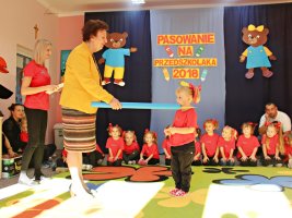 Pasowanie na przedszkolaka w grupie Misie - rok 2018