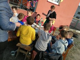 Klasa czwarta z wizytą u Sebastiana