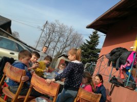 Klasa czwarta z wizytą u Sebastiana