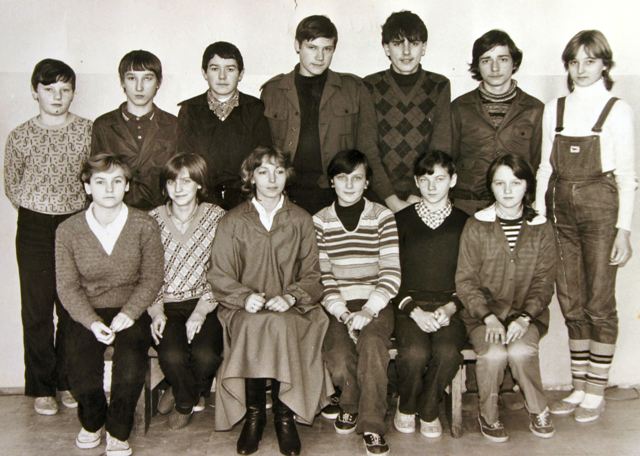 pani Anna Karpińska z klasą VIIIa