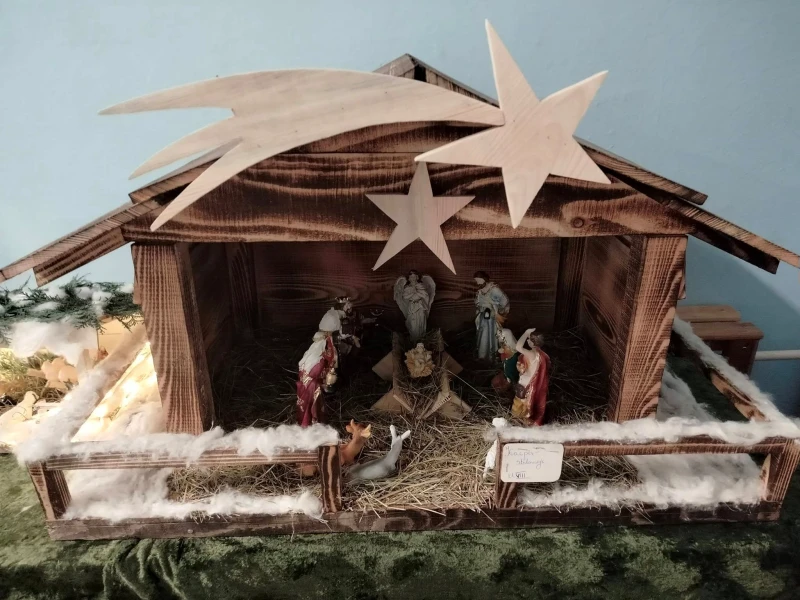 Szopka wykonana przez jednego z uczestników konkursu